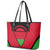 Malawi Flag Leather Tote Bag Colors Blended with National Emblem - Symbolic Design