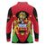 Malawi Flag Long Sleeve Polo Shirt Colors Blended with National Emblem - Symbolic Design
