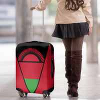 Malawi Flag Luggage Cover Colors Blended with National Emblem - Symbolic Design