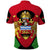 Malawi Flag Polo Shirt Colors Blended with National Emblem - Symbolic Design
