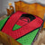Malawi Flag Quilt Colors Blended with National Emblem - Symbolic Design