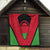 Malawi Flag Quilt Colors Blended with National Emblem - Symbolic Design