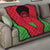 Malawi Flag Quilt Colors Blended with National Emblem - Symbolic Design