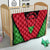 Malawi Flag Quilt Colors Blended with National Emblem - Symbolic Design
