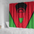 Malawi Flag Shower Curtain Colors Blended with National Emblem - Symbolic Design
