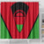 Malawi Flag Shower Curtain Colors Blended with National Emblem - Symbolic Design