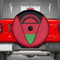 Malawi Flag Spare Tire Cover Colors Blended with National Emblem - Symbolic Design