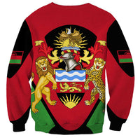 Malawi Flag Sweatshirt Colors Blended with National Emblem - Symbolic Design