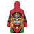 Malawi Flag Wearable Blanket Hoodie Colors Blended with National Emblem - Symbolic Design
