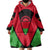 Malawi Flag Wearable Blanket Hoodie Colors Blended with National Emblem - Symbolic Design