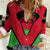 Malawi Flag Women Casual Shirt Colors Blended with National Emblem - Symbolic Design