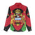 Malawi Flag Women Casual Shirt Colors Blended with National Emblem - Symbolic Design