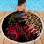 Malawi Beach Blanket Coat of Arms & Leopard Print - Unique Motif Fusion