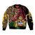 Malawi Bomber Jacket Coat of Arms & Leopard Print - Unique Motif Fusion