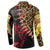 Malawi Button Sweatshirt Coat of Arms & Leopard Print - Unique Motif Fusion