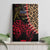 Malawi Canvas Wall Art Coat of Arms & Leopard Print - Unique Motif Fusion