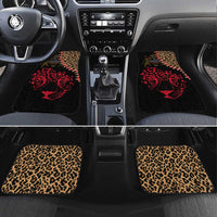 Malawi Car Mats Coat of Arms & Leopard Print - Unique Motif Fusion