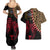 Malawi Couples Matching Summer Maxi Dress and Hawaiian Shirt Coat of Arms & Leopard Print - Unique Motif Fusion
