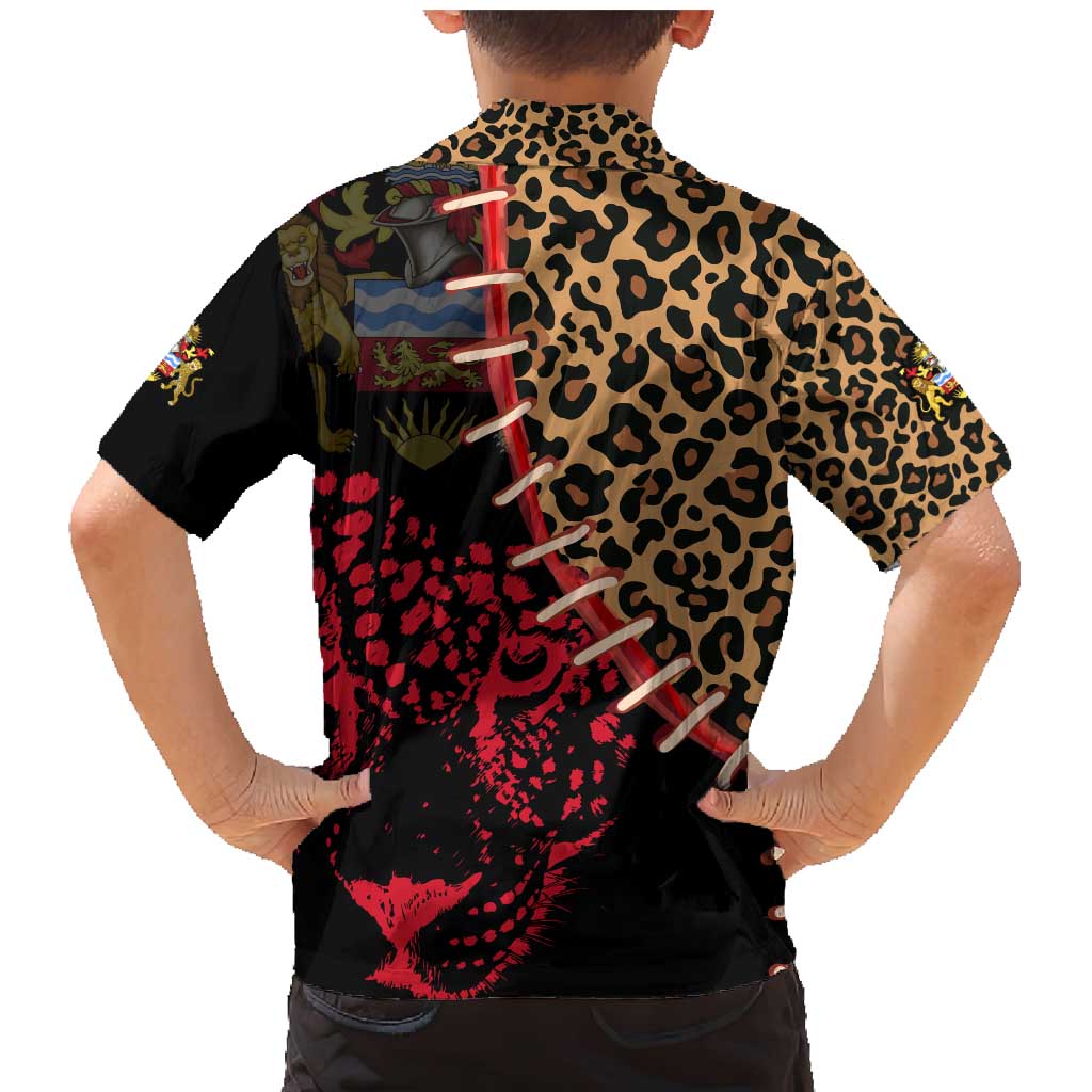 Malawi Family Matching Mermaid Dress and Hawaiian Shirt Coat of Arms & Leopard Print - Unique Motif Fusion