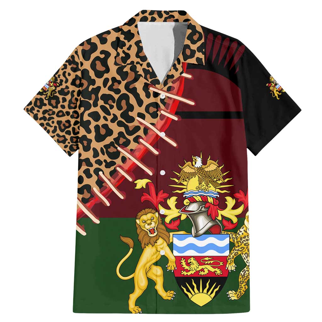Malawi Family Matching Mermaid Dress and Hawaiian Shirt Coat of Arms & Leopard Print - Unique Motif Fusion