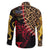 Malawi Family Matching Off Shoulder Short Dress and Hawaiian Shirt Coat of Arms & Leopard Print - Unique Motif Fusion