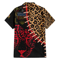 Malawi Family Matching Summer Maxi Dress and Hawaiian Shirt Coat of Arms & Leopard Print - Unique Motif Fusion