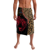 Malawi Lavalava Coat of Arms & Leopard Print - Unique Motif Fusion