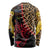 Malawi Long Sleeve Shirt Coat of Arms & Leopard Print - Unique Motif Fusion