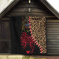 Malawi Quilt Coat of Arms & Leopard Print - Unique Motif Fusion