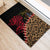 Malawi Rubber Doormat Coat of Arms & Leopard Print - Unique Motif Fusion