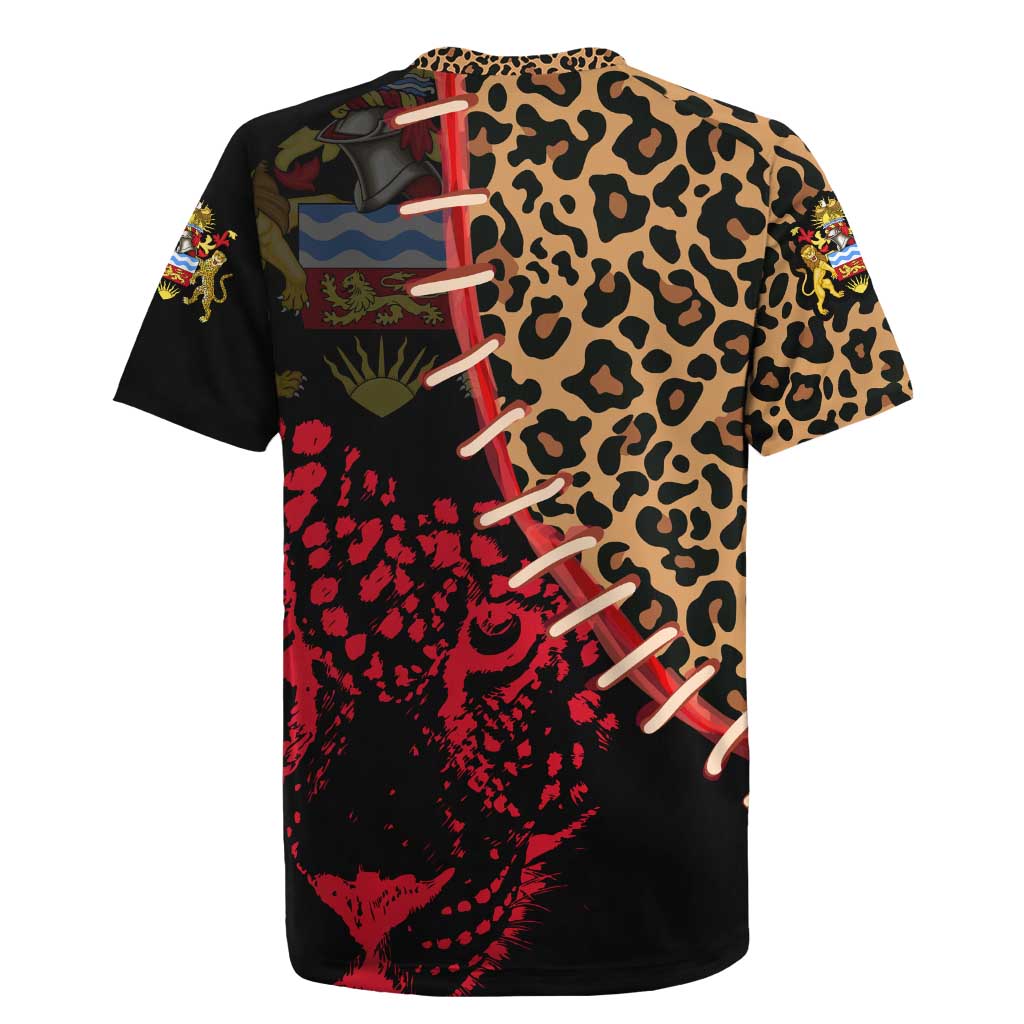 Malawi Rugby Jersey Coat of Arms & Leopard Print - Unique Motif Fusion