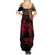 Malawi Summer Maxi Dress Coat of Arms & Leopard Print - Unique Motif Fusion