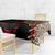 Malawi Tablecloth Coat of Arms & Leopard Print - Unique Motif Fusion