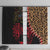 Malawi Window Curtain Coat of Arms & Leopard Print - Unique Motif Fusion