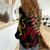 Malawi Women Casual Shirt Coat of Arms & Leopard Print - Unique Motif Fusion
