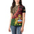 Malawi Women Polo Shirt Coat of Arms & Leopard Print - Unique Motif Fusion