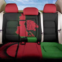 Malawi Map Shaped Lion Back Car Seat Cover Unique Country and Wildlife Fusion Design
