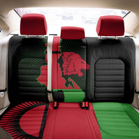 Malawi Map Shaped Lion Back Car Seat Cover Unique Country and Wildlife Fusion Design