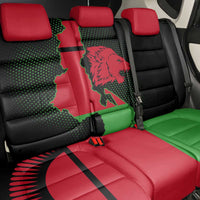 Malawi Map Shaped Lion Back Car Seat Cover Unique Country and Wildlife Fusion Design