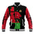 Malawi Map Shaped Lion Baseball Jacket Unique Country and Wildlife Fusion Design