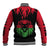 Malawi Map Shaped Lion Baseball Jacket Unique Country and Wildlife Fusion Design