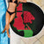 Malawi Map Shaped Lion Beach Blanket Unique Country and Wildlife Fusion Design
