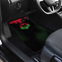 Malawi Map Shaped Lion Car Mats Unique Country and Wildlife Fusion Design