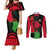 Malawi Map Shaped Lion Couples Matching Mermaid Dress and Long Sleeve Button Shirt Unique Country and Wildlife Fusion Design