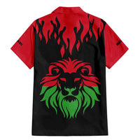 Malawi Map Shaped Lion Family Matching Mermaid Dress and Hawaiian Shirt Unique Country and Wildlife Fusion Design