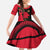Malawi Map Shaped Lion Family Matching Off The Shoulder Long Sleeve Dress and Hawaiian Shirt Unique Country and Wildlife Fusion Design