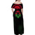 Malawi Map Shaped Lion Family Matching Off Shoulder Maxi Dress and Hawaiian Shirt Unique Country and Wildlife Fusion Design