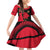 Malawi Map Shaped Lion Family Matching Off Shoulder Short Dress and Hawaiian Shirt Unique Country and Wildlife Fusion Design