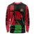 Malawi Map Shaped Lion Long Sleeve Shirt Unique Country and Wildlife Fusion Design