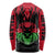 Malawi Map Shaped Lion Long Sleeve Shirt Unique Country and Wildlife Fusion Design